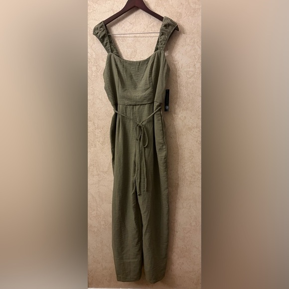NWT As U Wish Belted Wide Leg Jumpsuit #8104 - Picture 1 of 4